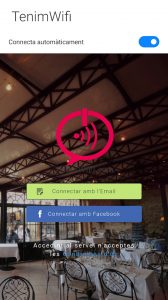 Tenim WiFi, Conectar al Wifi con Social Login